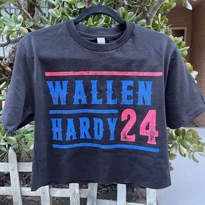 WALLEN-HARDY 24 BLACK CROP TOP